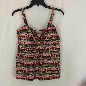 Gabrielle-Aug Multi Color Tankini Size Large